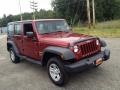 Jeep Wrangler Unlimited Sport 4x4 Deep Cherry Red Crystal Pearl photo #3