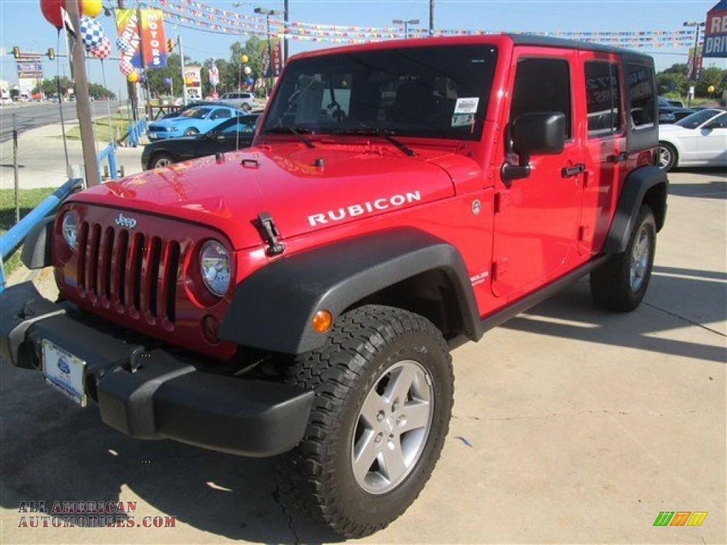 2012 Wrangler Unlimited Rubicon 4x4 - Flame Red / Call of Duty: Black Sedosa/Silver French-Accent photo #3