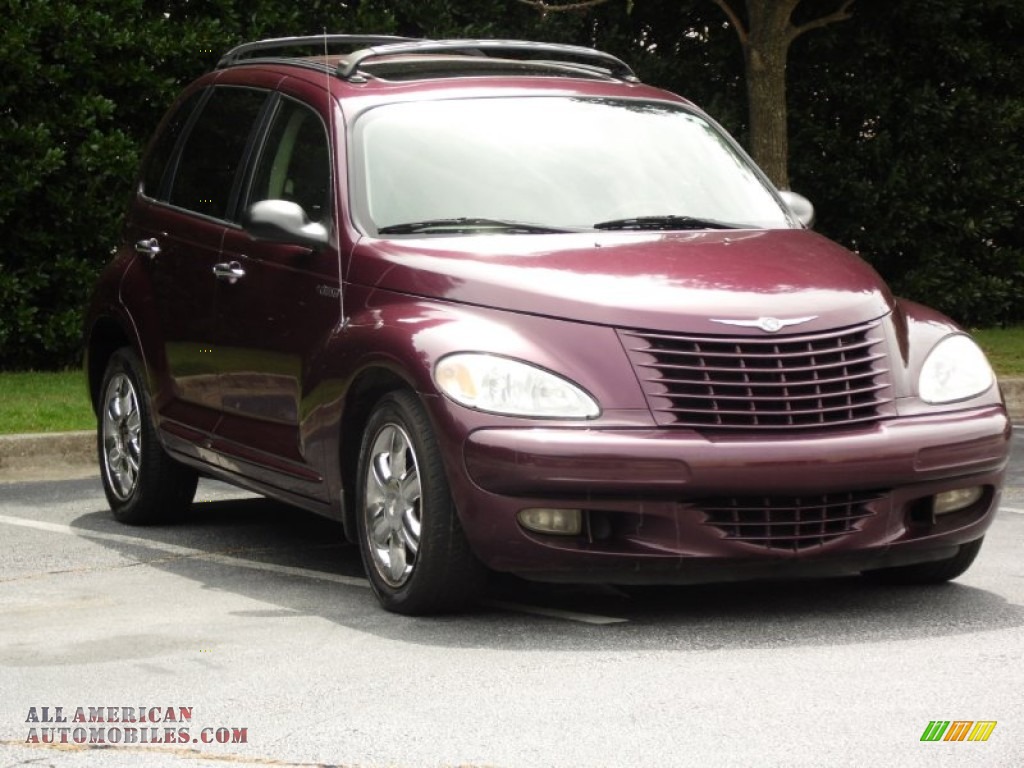 2003 PT Cruiser Limited - Deep Cranberry Pearl / Taupe/Pearl Beige photo #2