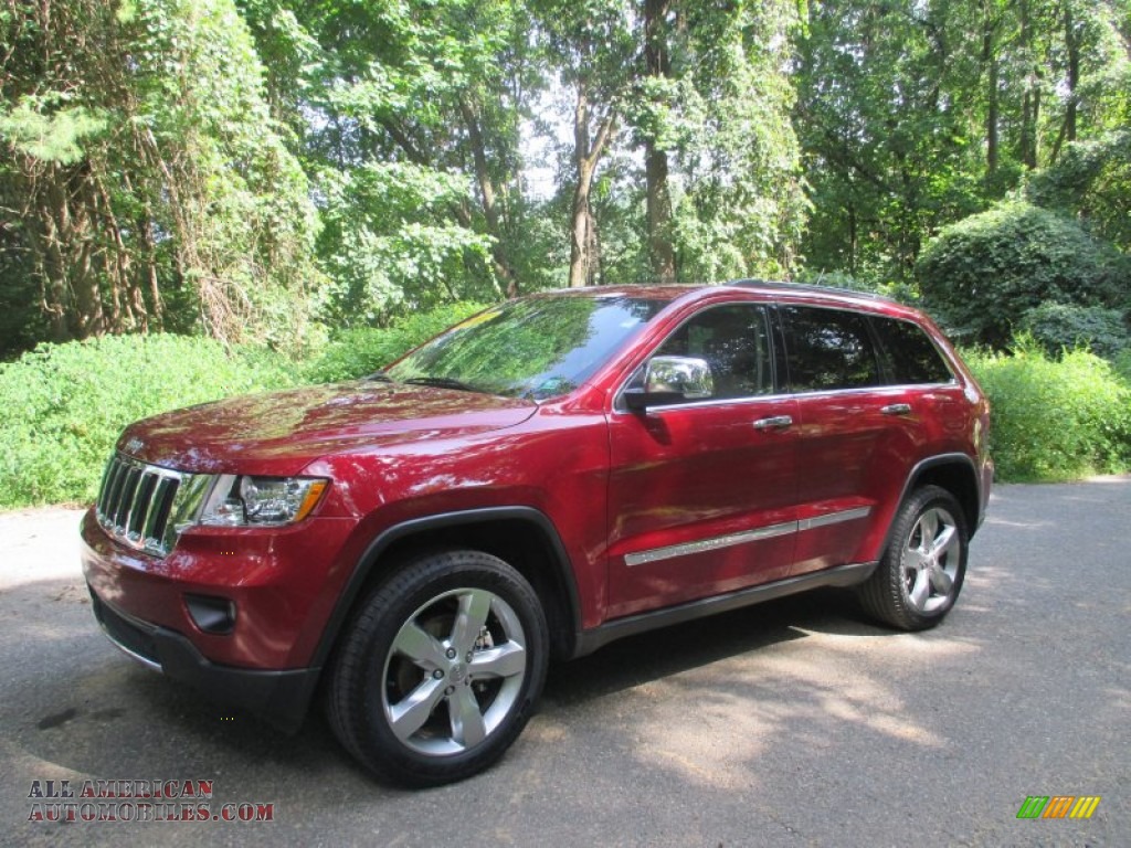 2012 Grand Cherokee Limited 4x4 - Deep Cherry Red Crystal Pearl / Black/Light Frost Beige photo #5
