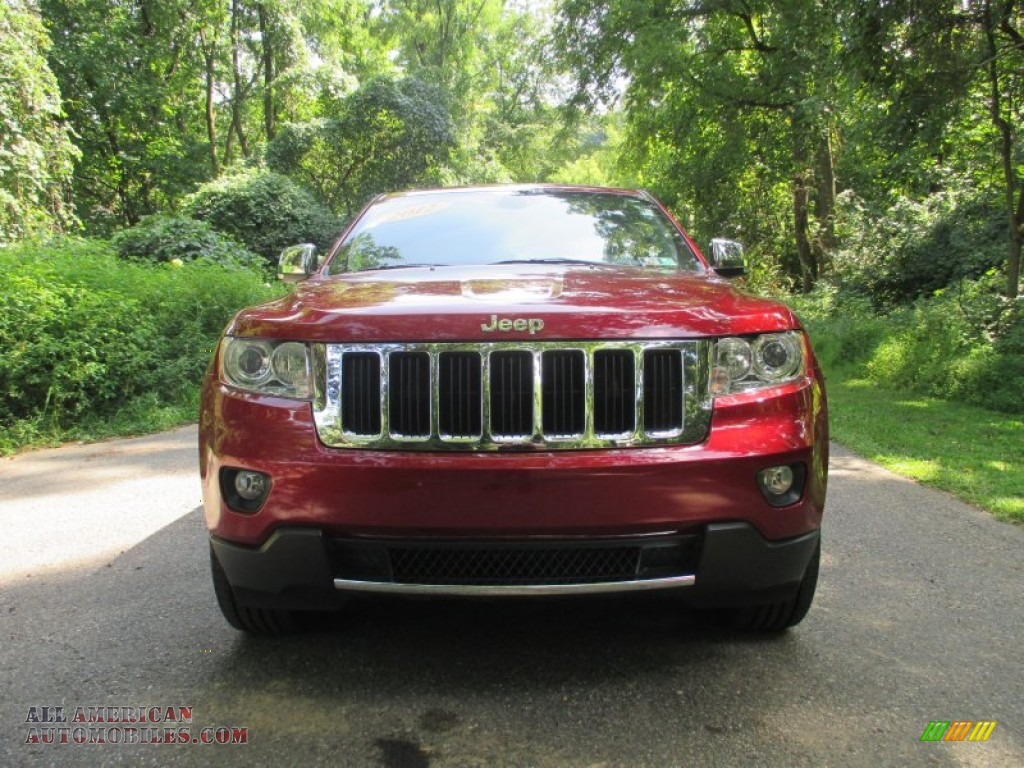 2012 Grand Cherokee Limited 4x4 - Deep Cherry Red Crystal Pearl / Black/Light Frost Beige photo #7