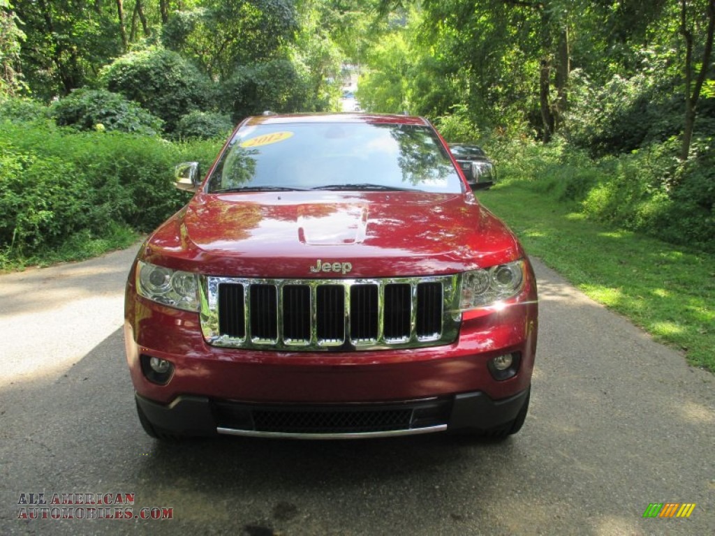 2012 Grand Cherokee Limited 4x4 - Deep Cherry Red Crystal Pearl / Black/Light Frost Beige photo #8