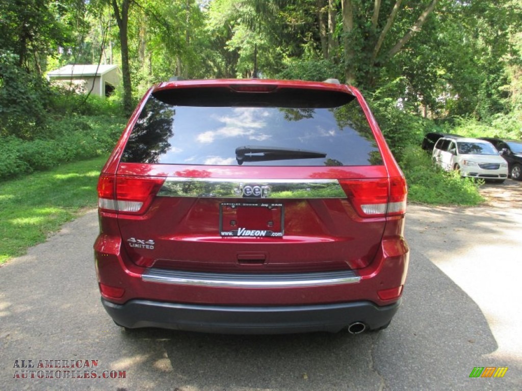 2012 Grand Cherokee Limited 4x4 - Deep Cherry Red Crystal Pearl / Black/Light Frost Beige photo #14