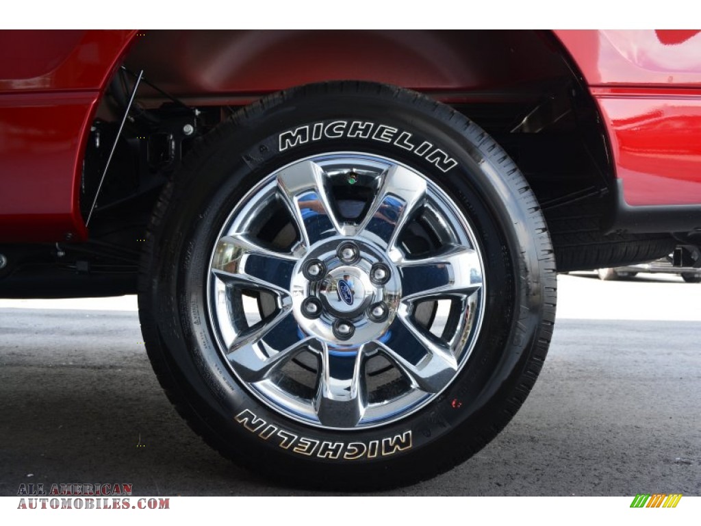 2014 F150 XLT SuperCrew - Ruby Red / Steel Grey photo #11