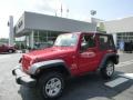 Jeep Wrangler X 4x4 Red Rock Crystal Pearl photo #1