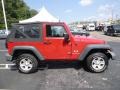 Jeep Wrangler X 4x4 Red Rock Crystal Pearl photo #6