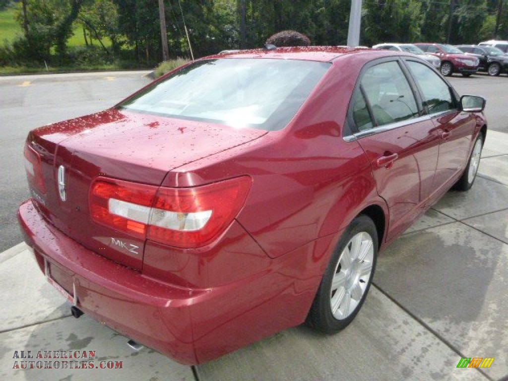 2009 MKZ Sedan - Vivid Red Metallic / Sand photo #5