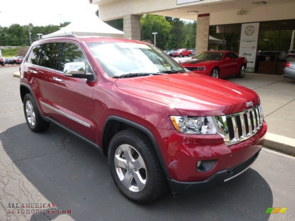 2012 Grand Cherokee Limited 4x4 - Deep Cherry Red Crystal Pearl / Black/Light Frost Beige photo #2