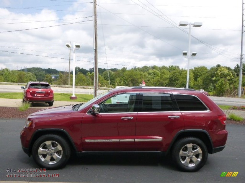 2012 Grand Cherokee Limited 4x4 - Deep Cherry Red Crystal Pearl / Black/Light Frost Beige photo #5