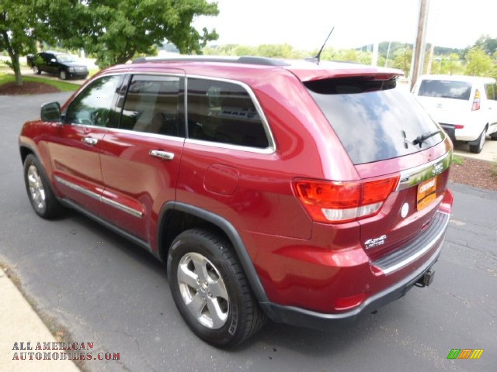 2012 Grand Cherokee Limited 4x4 - Deep Cherry Red Crystal Pearl / Black/Light Frost Beige photo #6