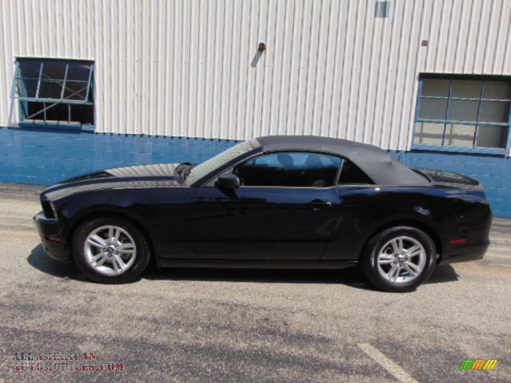 2014 Mustang V6 Convertible - Black / Charcoal Black photo #4