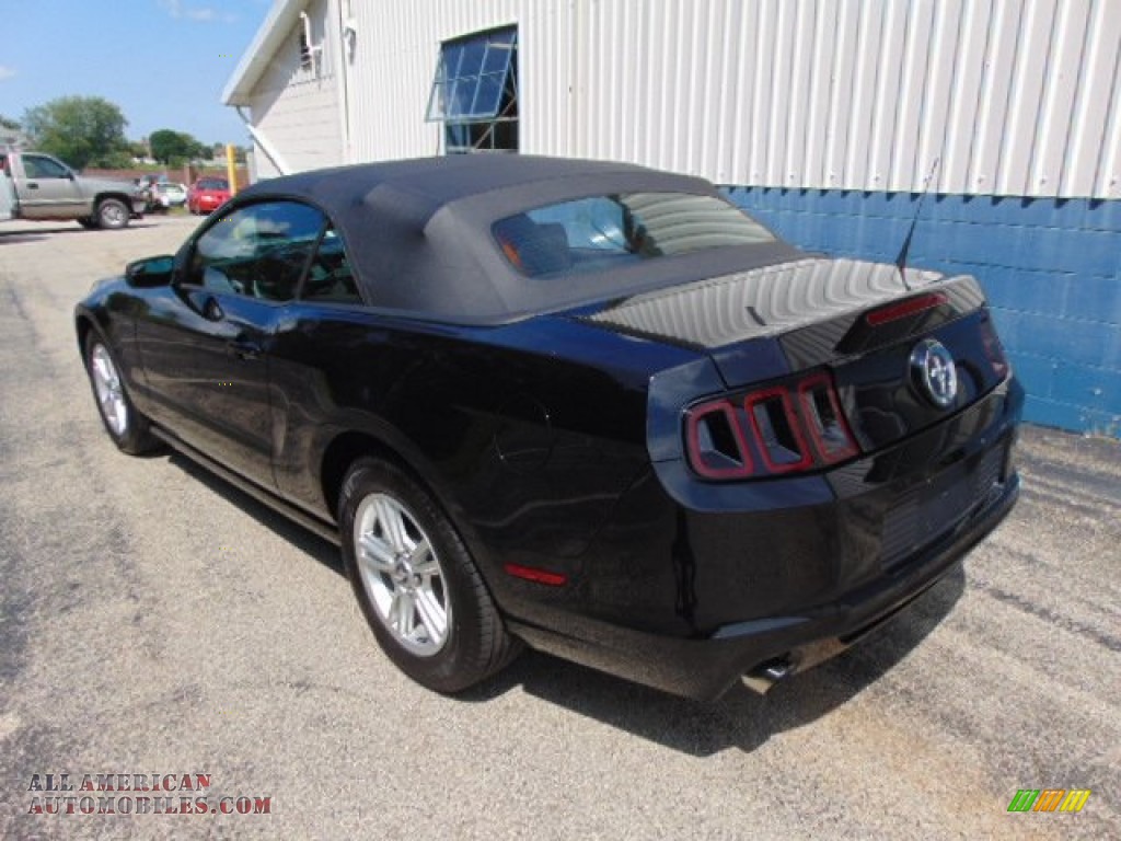 2014 Mustang V6 Convertible - Black / Charcoal Black photo #7