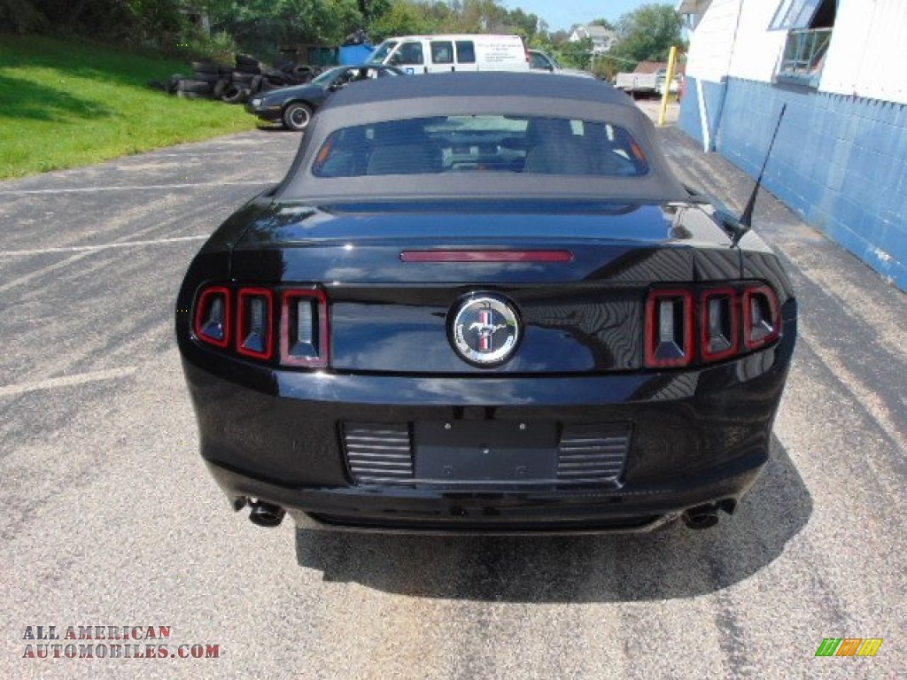 2014 Mustang V6 Convertible - Black / Charcoal Black photo #9