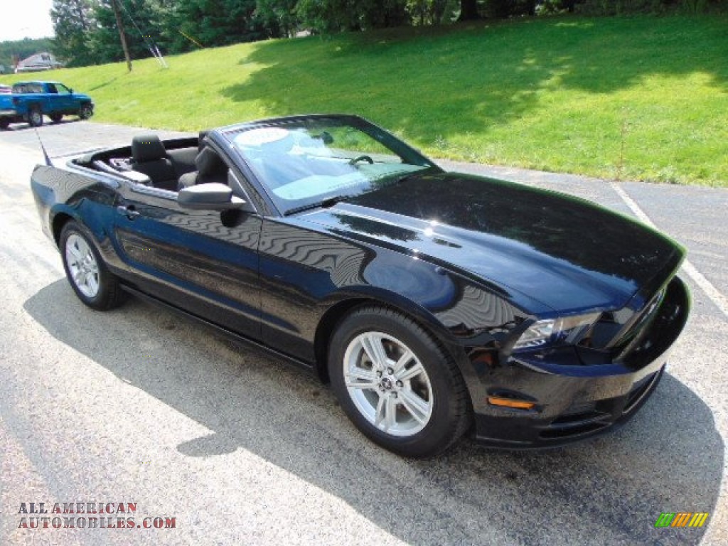 2014 Mustang V6 Convertible - Black / Charcoal Black photo #13