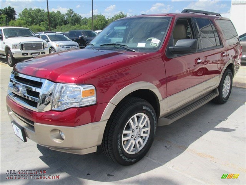 2014 Expedition XLT - Ruby Red / Camel photo #4