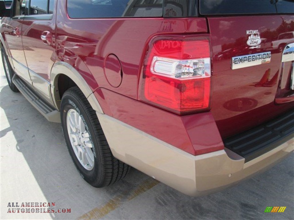 2014 Expedition XLT - Ruby Red / Camel photo #9