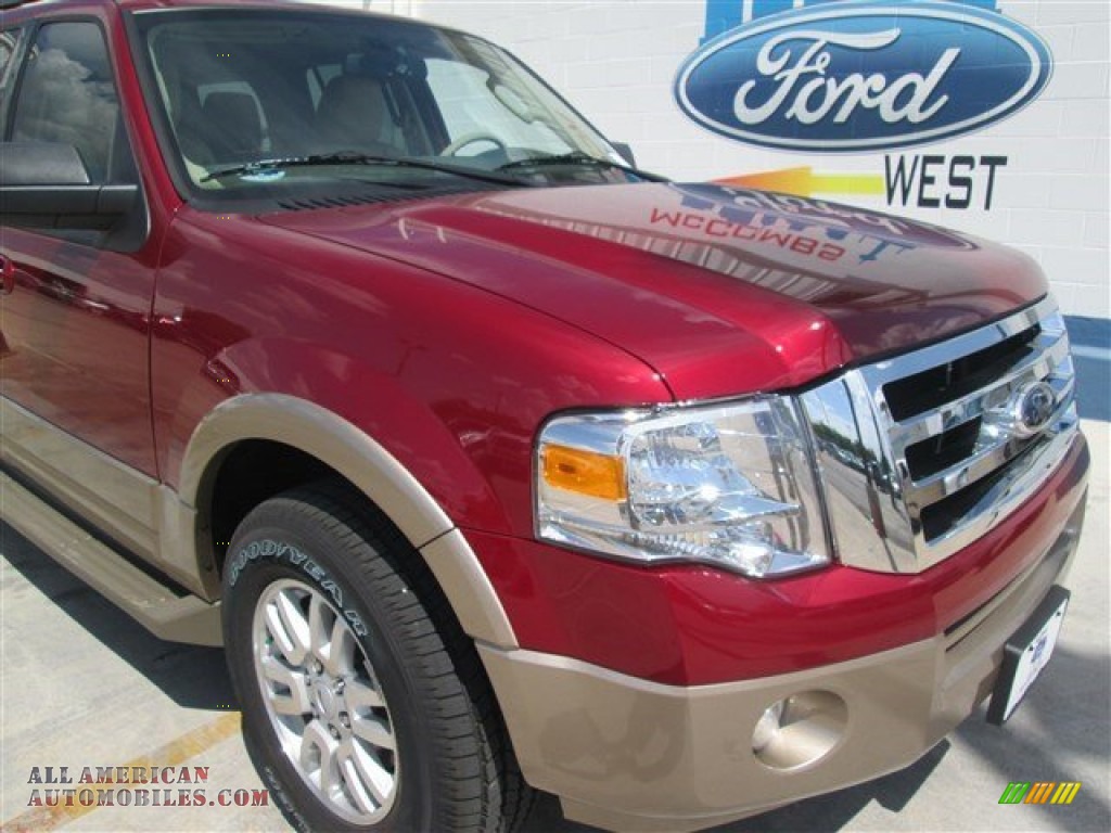 2014 Expedition XLT - Ruby Red / Camel photo #15