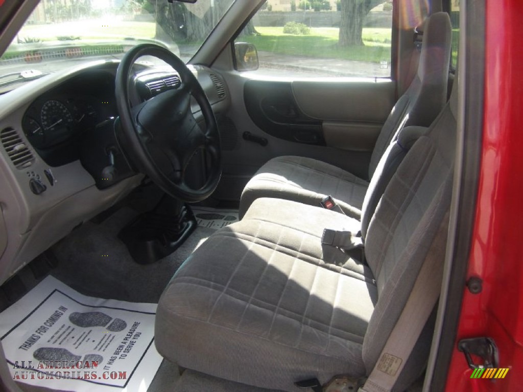 1997 Ranger XLT Regular Cab - Toreador Red Metallic / Medium Graphite photo #7