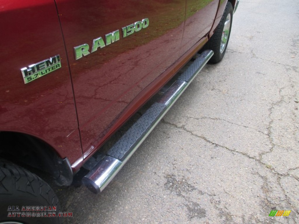 2011 Ram 1500 Big Horn Crew Cab 4x4 - Deep Cherry Red Crystal Pearl / Dark Slate Gray/Russet Brown photo #16