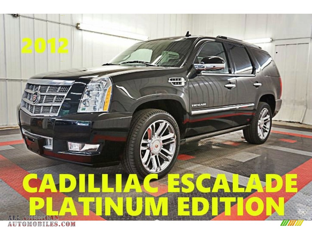 2012 Escalade Platinum AWD - Black Raven / Ebony/Ebony photo #1