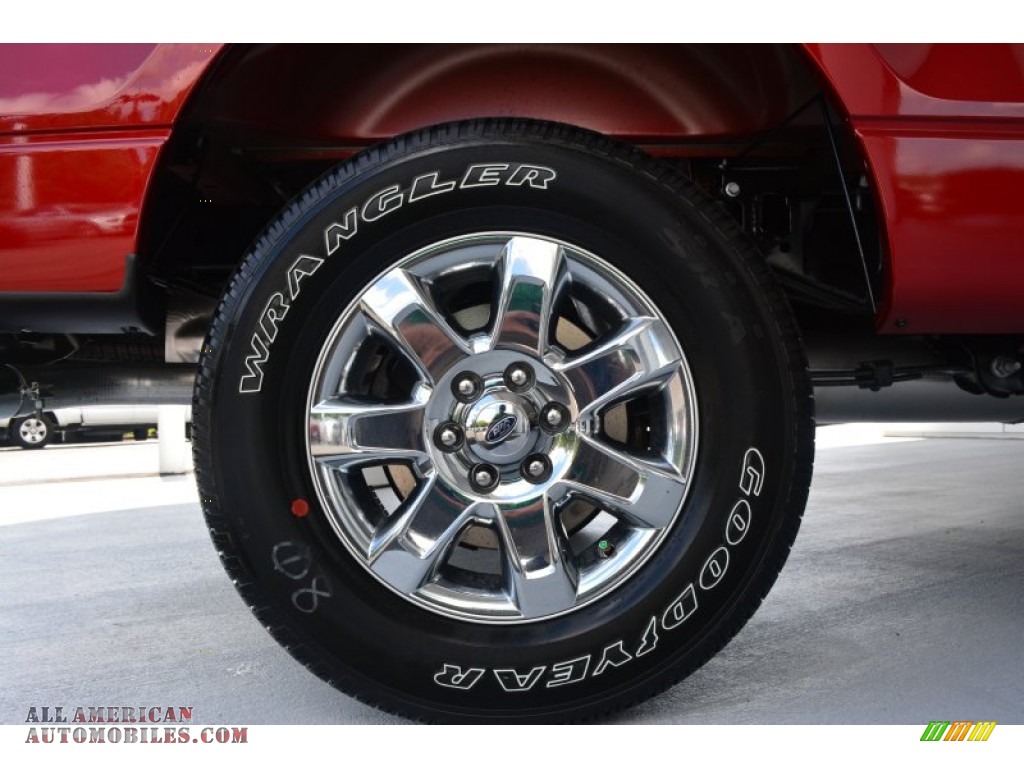 2014 F150 XLT SuperCrew 4x4 - Ruby Red / Steel Grey photo #11