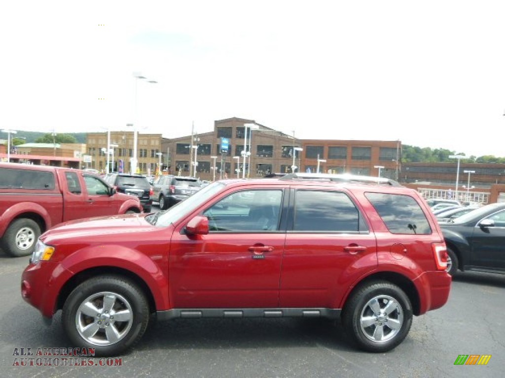 2011 Escape Limited V6 4WD - Sangria Red Metallic / Charcoal Black photo #5
