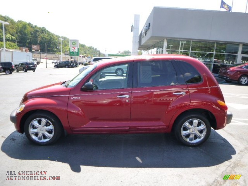 2002 PT Cruiser Limited - Inferno Red Pearlcoat / Taupe photo #2