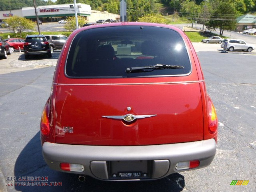 2002 PT Cruiser Limited - Inferno Red Pearlcoat / Taupe photo #4