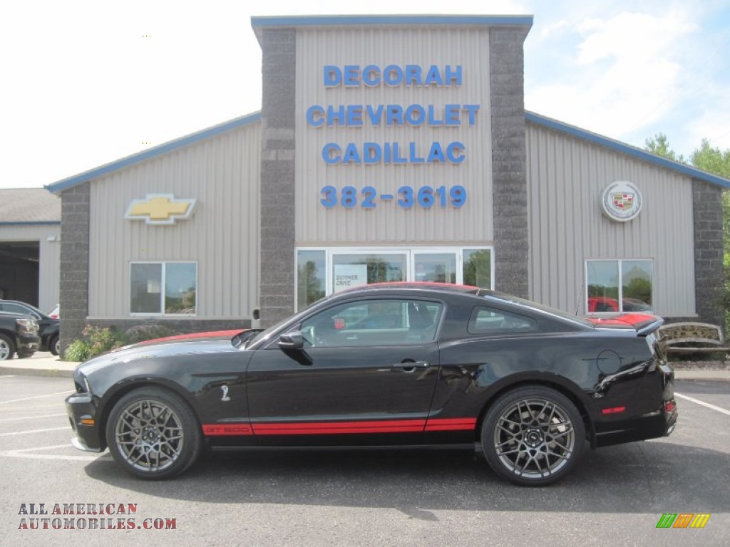 2013 Mustang Shelby GT500 Coupe - Black / Shelby Charcoal Black/Red Accent Recaro Sport Seats photo #1