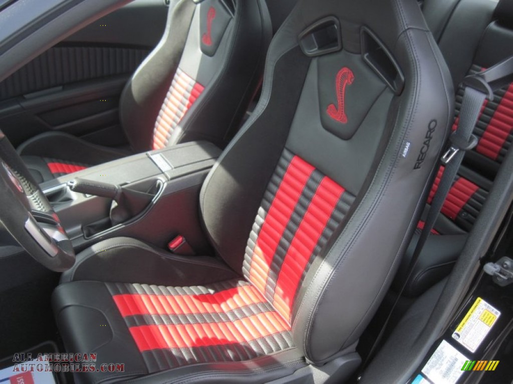2013 Mustang Shelby GT500 Coupe - Black / Shelby Charcoal Black/Red Accent Recaro Sport Seats photo #10