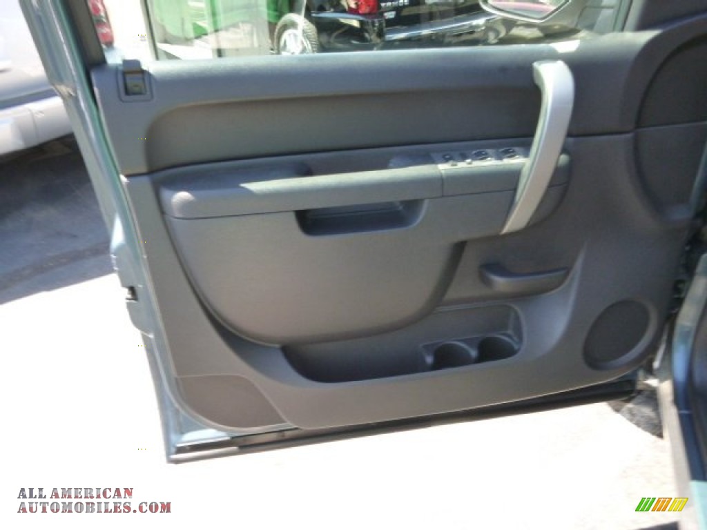 2012 Sierra 1500 SLE Extended Cab 4x4 - Stealth Gray Metallic / Ebony photo #14