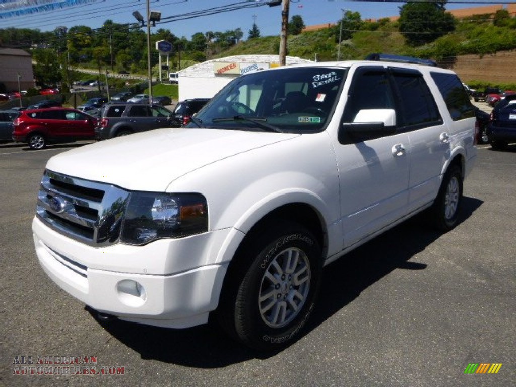 2013 Expedition Limited 4x4 - White Platinum Tri-Coat / Charcoal Black photo #5