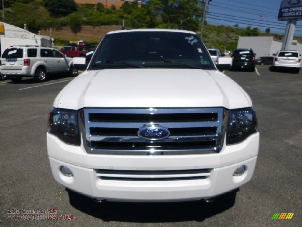 2013 Expedition Limited 4x4 - White Platinum Tri-Coat / Charcoal Black photo #6
