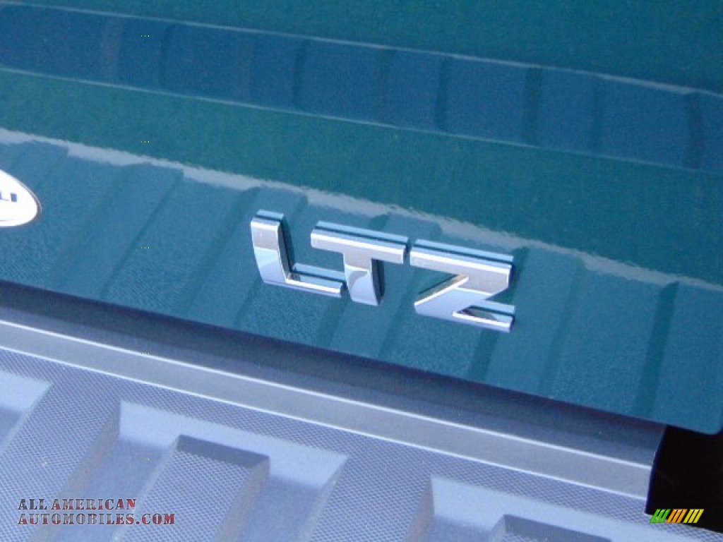 2014 Silverado 1500 LTZ Z71 Double Cab 4x4 - Rainforest Green Metallic / Cocoa/Dune photo #9