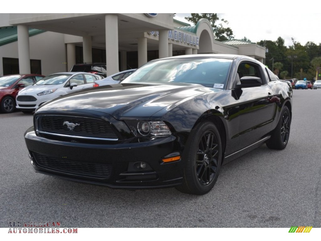 2014 Mustang V6 Coupe - Black / Charcoal Black photo #7