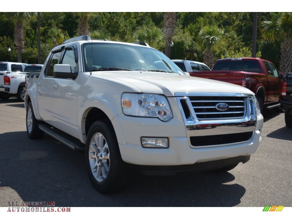 White Suede / Camel Ford Explorer Sport Trac Limited