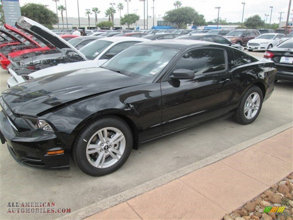 2014 Mustang V6 Coupe - Black / Charcoal Black photo #1