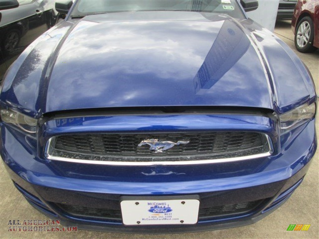 2014 Mustang V6 Coupe - Deep Impact Blue / Charcoal Black photo #4