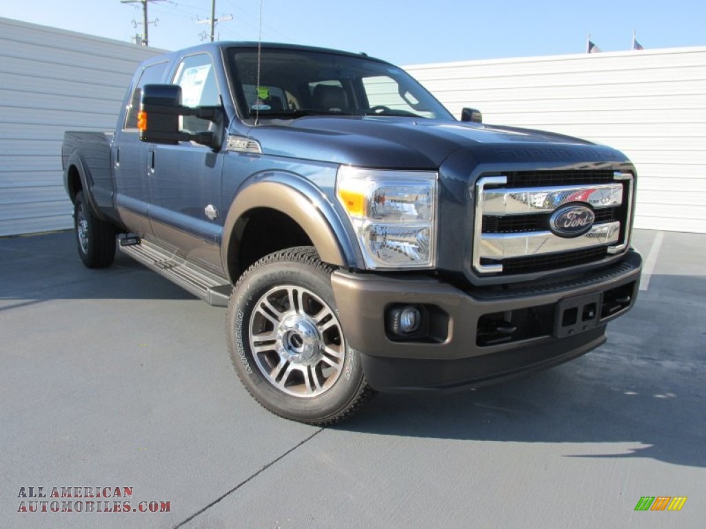 2015 F350 Super Duty King Ranch Crew Cab 4x4 - Blue Jeans / King Ranch Mesa Antique Affect/Adobe photo #2
