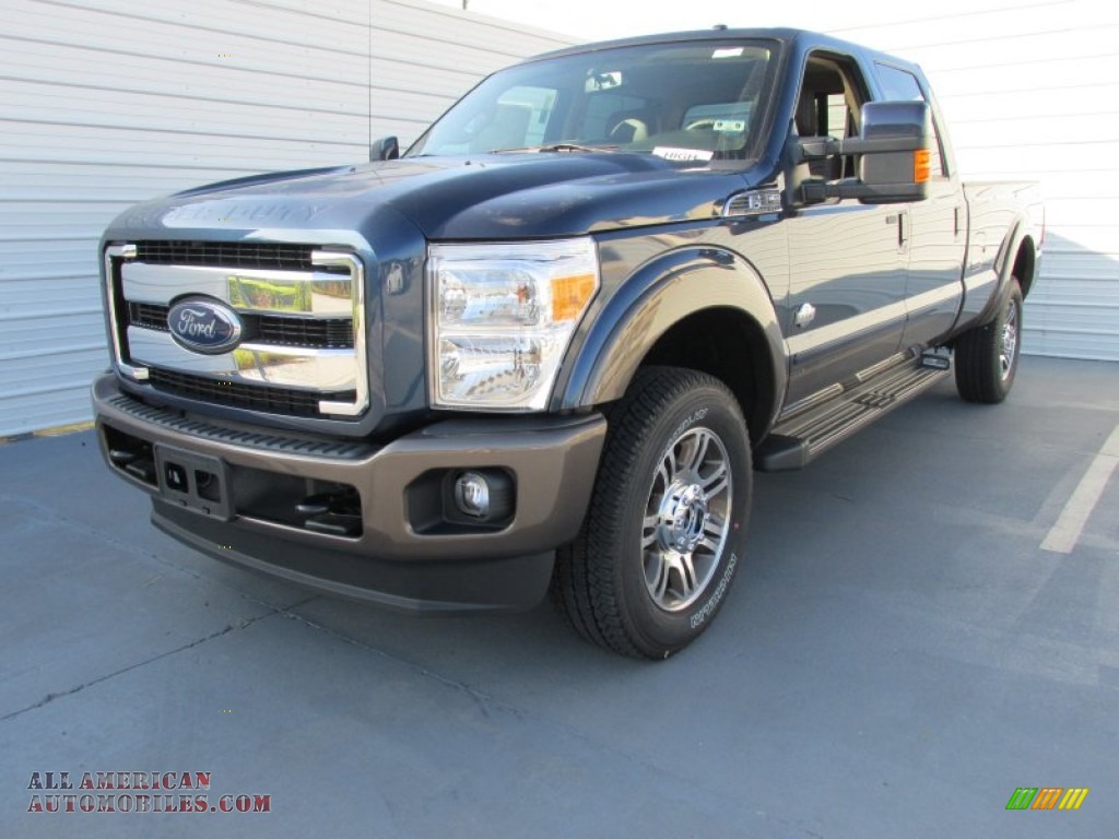 2015 F350 Super Duty King Ranch Crew Cab 4x4 - Blue Jeans / King Ranch Mesa Antique Affect/Adobe photo #7
