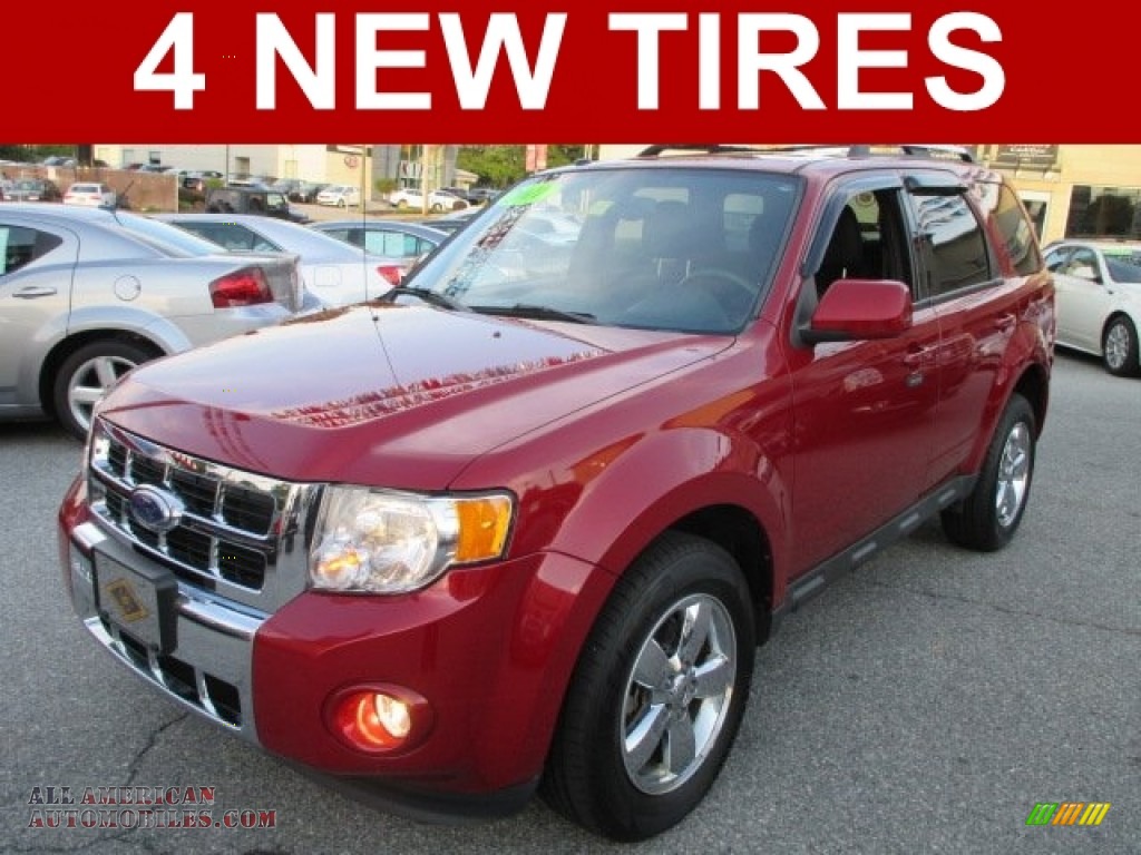 Sangria Red Metallic / Charcoal Black Ford Escape Limited V6 4WD