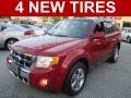Ford Escape Limited V6 4WD Sangria Red Metallic photo #1