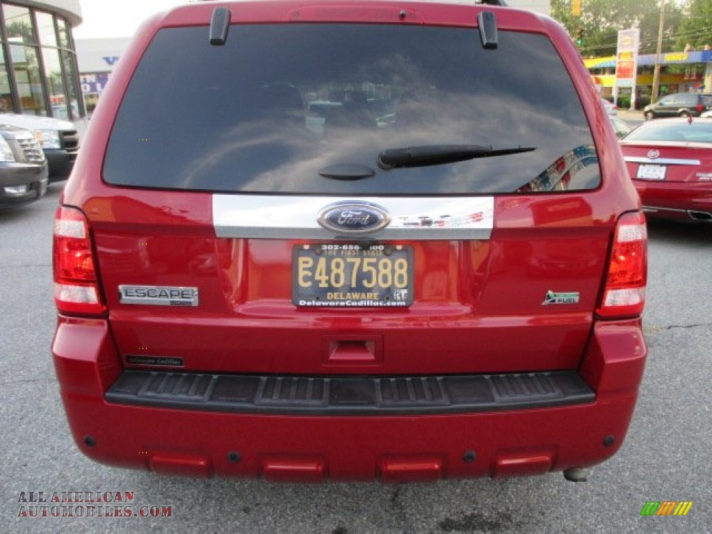2011 Escape Limited V6 4WD - Sangria Red Metallic / Charcoal Black photo #5