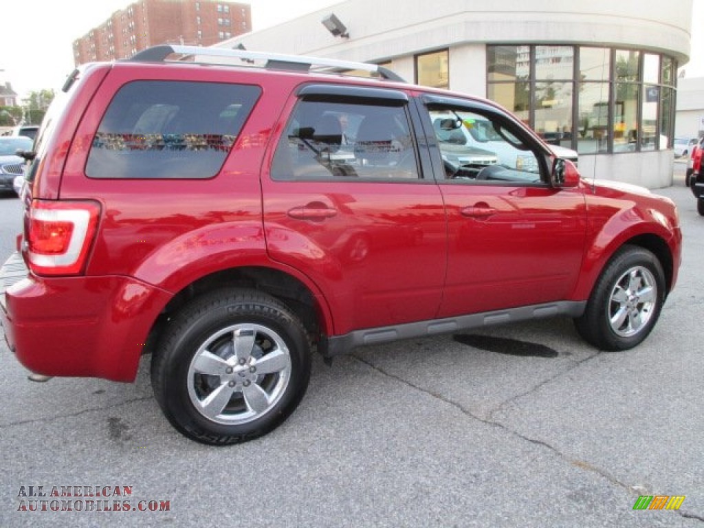 2011 Escape Limited V6 4WD - Sangria Red Metallic / Charcoal Black photo #7