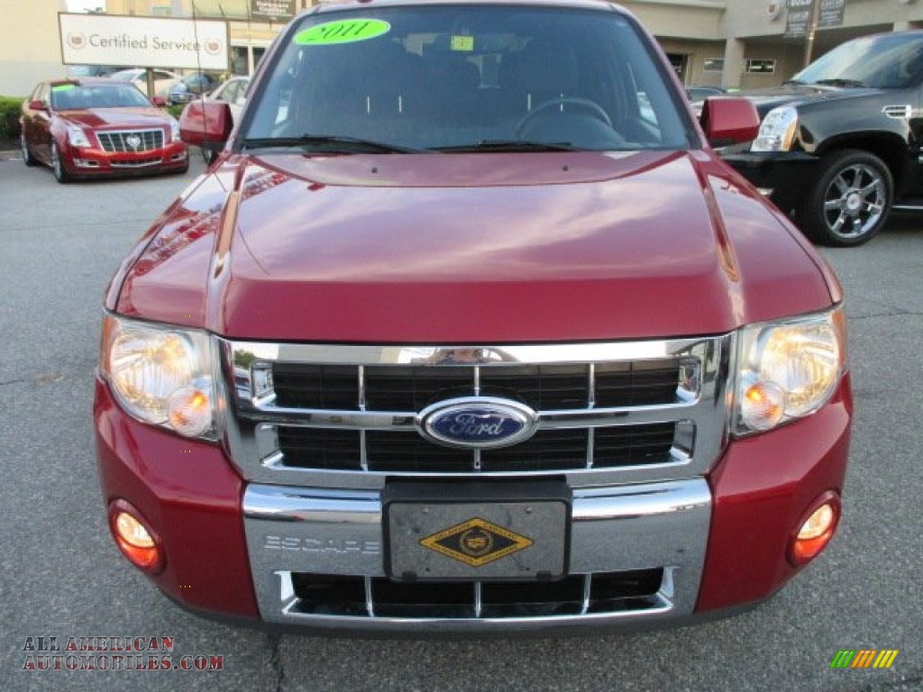 2011 Escape Limited V6 4WD - Sangria Red Metallic / Charcoal Black photo #9