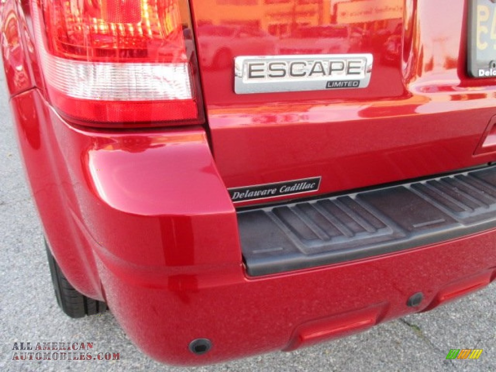 2011 Escape Limited V6 4WD - Sangria Red Metallic / Charcoal Black photo #33