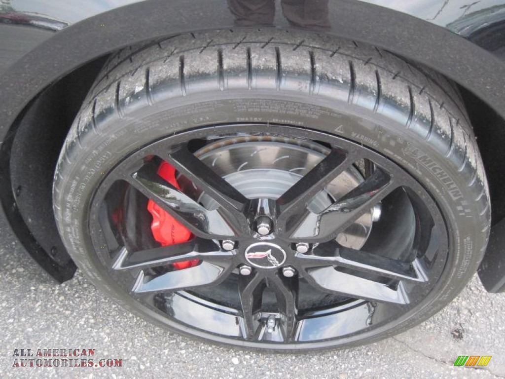 2015 Corvette Stingray Coupe Z51 - Black / Adrenaline Red photo #7