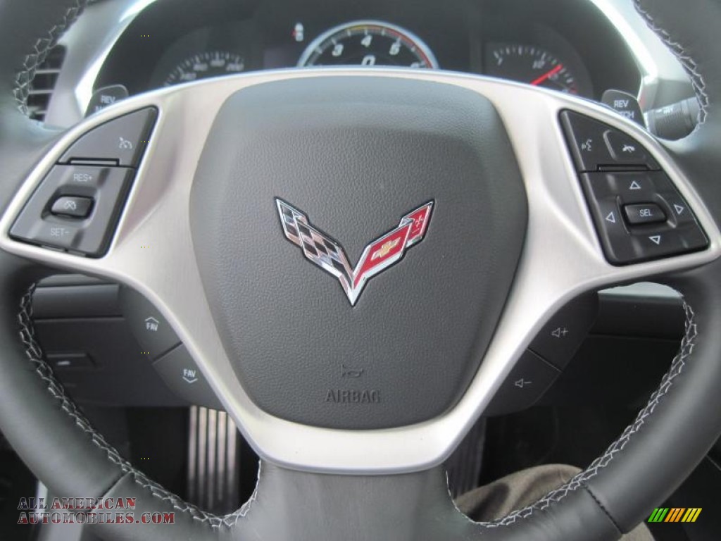 2015 Corvette Stingray Coupe Z51 - Black / Adrenaline Red photo #16