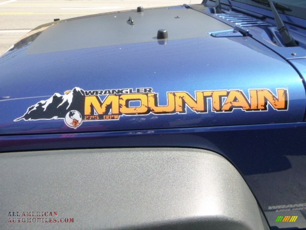 2010 Wrangler Unlimited Mountain Edition 4x4 - Surf Blue Pearl / Dark Slate Gray/Medium Slate Gray photo #5