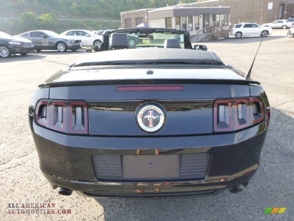 2014 Mustang V6 Convertible - Black / Charcoal Black photo #3